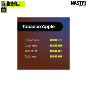 NASTY Hooqa DFR10Ki Apple Tobacco 2 NASTY Hooqa DFR10Ki Apple Tobacco ๐จ โฃ Disposable Vape ๐
