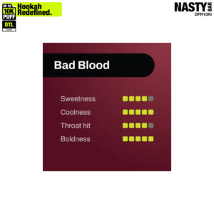 NASTY Hooqa DFR10Ki Bad Blood 2 NASTY Hooqa 10K Bad Blood ๐จ Disposable Vape โฃ Only 14โฌ๐