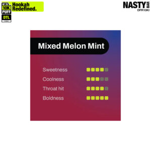 NASTY Hooqa DFR10Ki Shisha Mixed Melon Mint 2 NASTY Hooqa DFR10Ki Shisha Mixed Melon Mint π¨ β£ Disposable