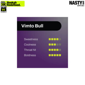 NASTY Hooqa DFR10Ki Vimto Bull 2 NASTY Hooqa DFR10Ki Vimto Bull ๐จ โฃ Disposable Vape ๐